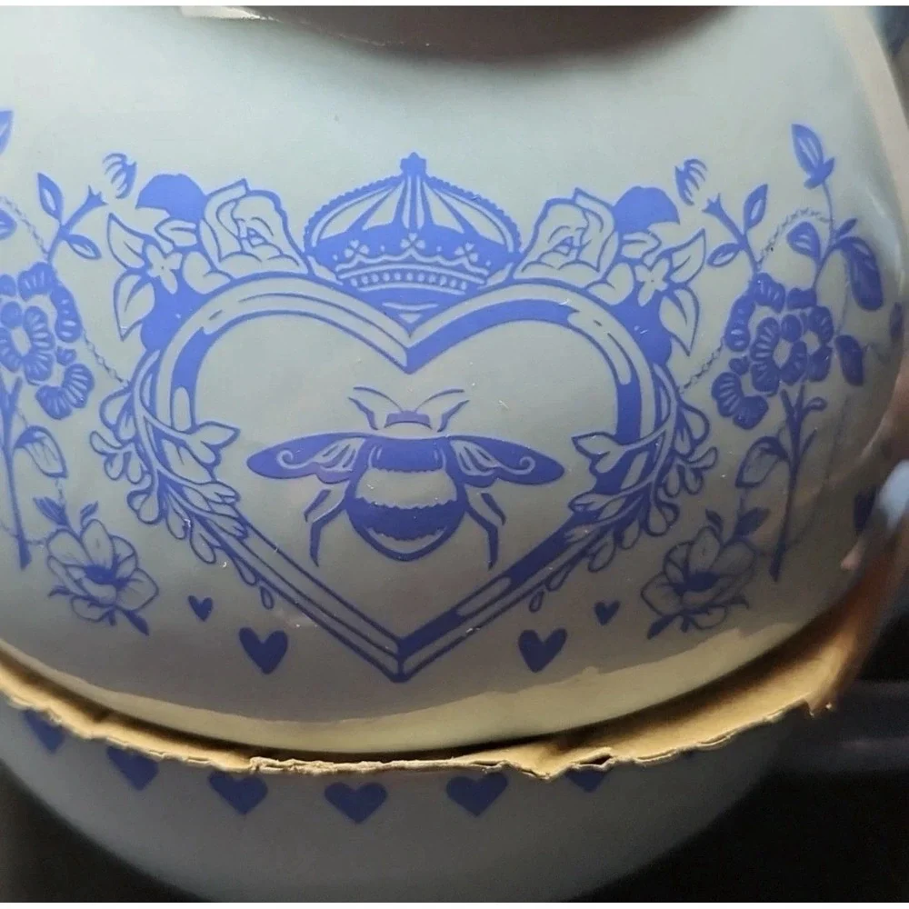 Bridgerton Teapot Tea For One Tea Pot Cup & Lid NWT Blue Set Limited Edition